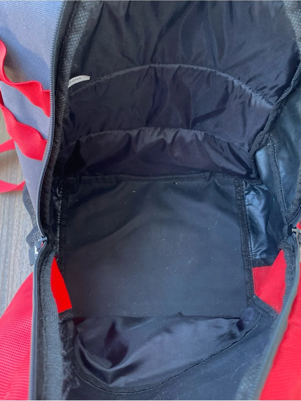 Louisville Slugger Baseball Backpack Bat Bag Red Gray Black